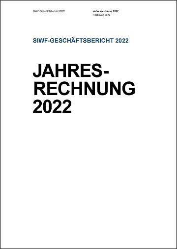 Jahresrechnung SIWF 2022